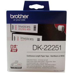 Brother DK-22251 Continuous Paper Label Roll 62mmx15.24m