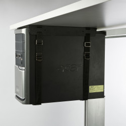 Elevar Fixed Strap CPU Holder Holds up to 20kg CPU Tower Black