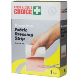 First Aider's Choice Fabric Dressing Strip 7.2cmx1m