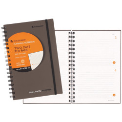 AT A GLANCE PLANNING NOTEBOOK 2 Days Per Page Grey 150x228mm