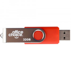 Office Choice USB2.0 Drive 32GB Rotating Silver