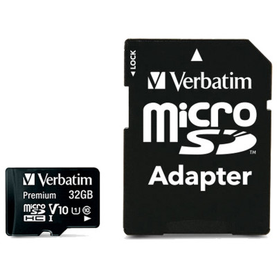Verbatim 32GB MicroSDHC Memory Card UHS-1 Class 10