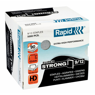Rapid 9/12 Staples Heavy Duty Super Strong Box Of 5000