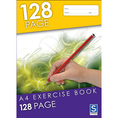 Sovereign Exercise Book A4 8mm Ruled 128 Page
